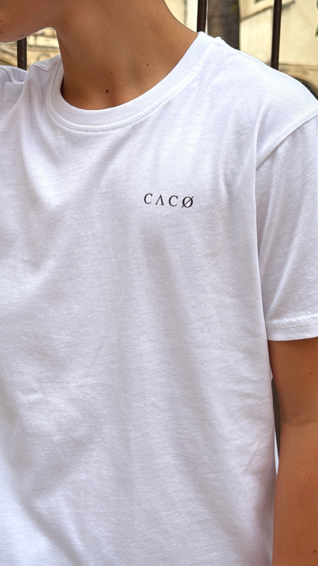 Camiseta algodón CACO-TRACE blanco