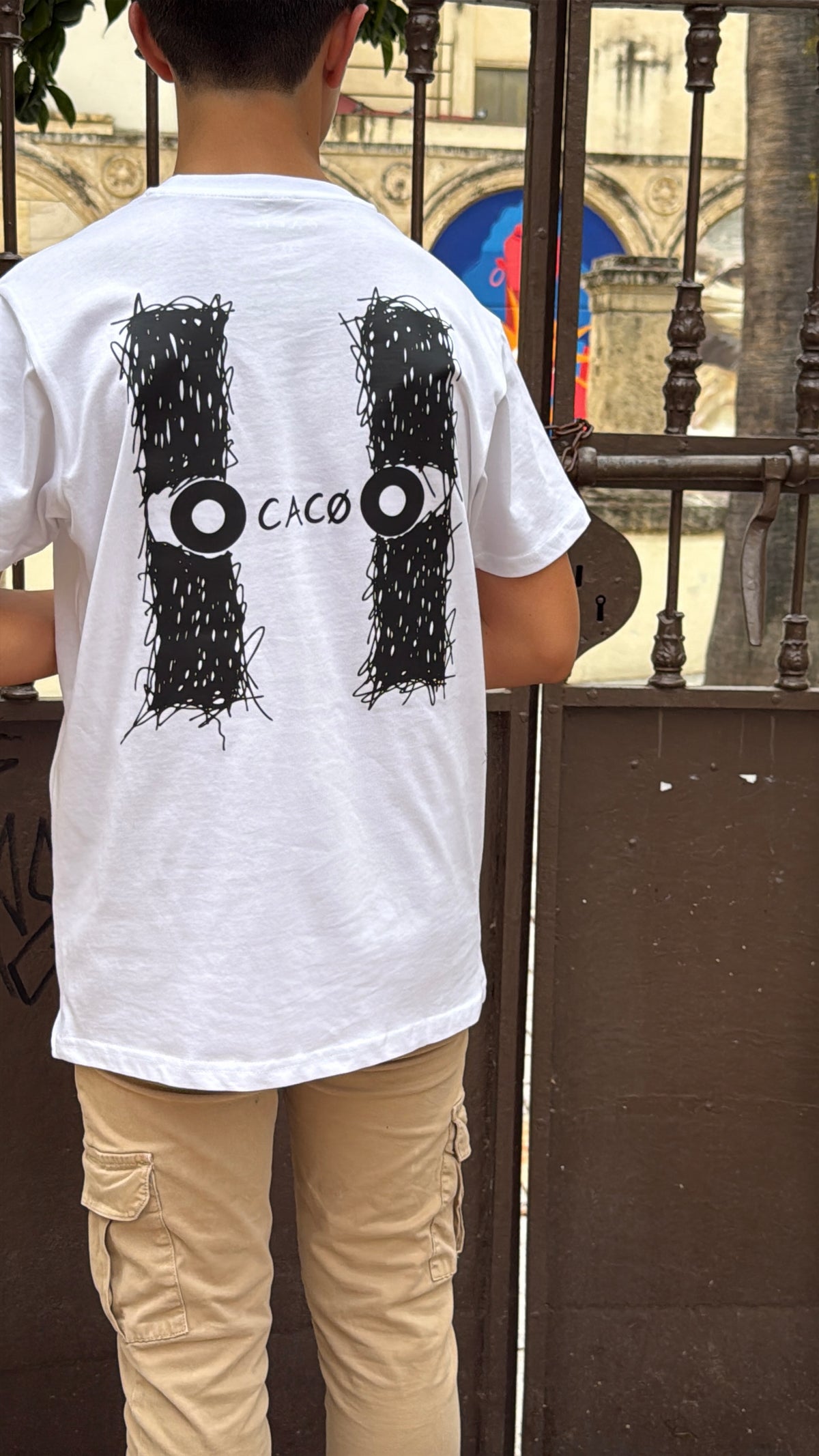 Camiseta algodón CACO-TRACE blanco