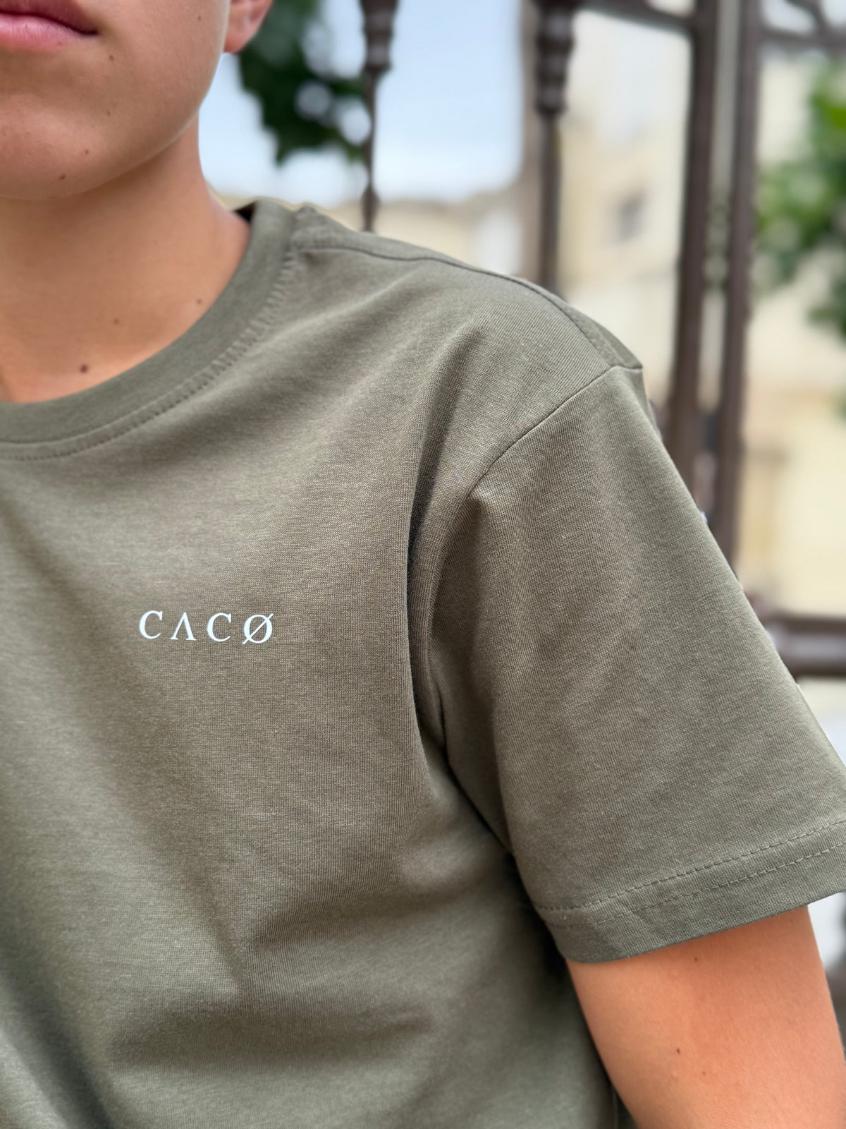 Camiseta de algodón CACO-TRACE verde
